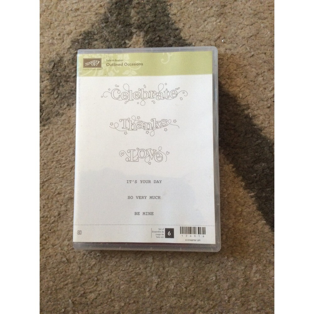 INVENTORY REDUCTION SALE. Stampin Up Outlined Occasions - Sale-A-Bration B49